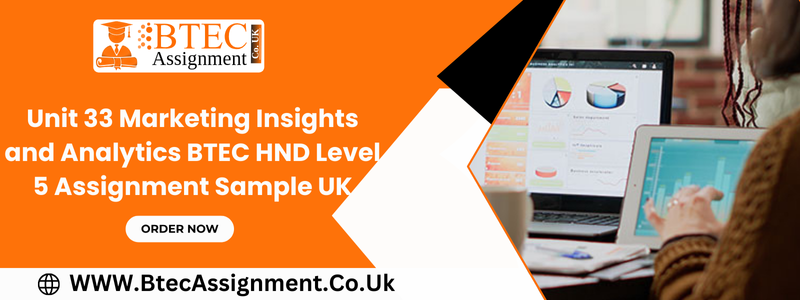 Unit 33 Marketing Insights and Analytics BTEC HND Level 5 Assignment Sample UK